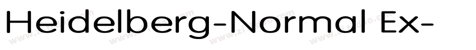 Heidelberg-Normal Ex字体转换